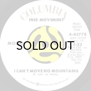 画像1: FREE MOVEMENT / I CAN'T MOVE NO MOUNTAINS (45's) (WHITE PROMO) (1)