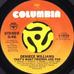 画像1: DENIECE WILLIAMS / THAT'S WHAT FRIENDS ARE FOR (45's) (1)