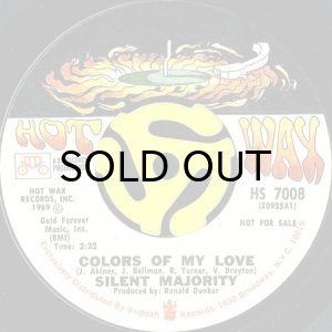 画像2: SILENT MAJORITY / FRIGHTENED GIRL b/w COLORS OF MY LOVE (45's) (2)