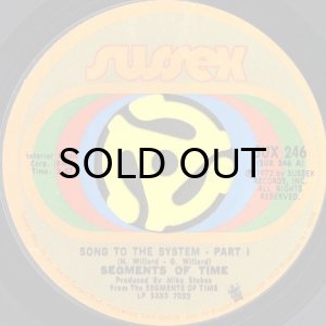 画像1: SEGMENTS OF TIME / SONG TO THE SYSTEM (45's) (1)