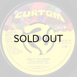 画像2: CURTIS MAYFIELD / ONLY YOU BABE b/w LOVE TO THE PEOPLE (45's) (2)