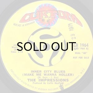 画像2: THE IMPRESSIONS / INNER CITY BLUES (MAKES ME WANNA HOLLER) (45's) (PROMO) (2)