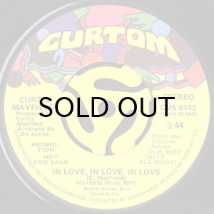 画像2: CURTIS MAYFIELD / IN LOVE, IN LOVE, IN LOVE (45's) (PROMO) (2)
