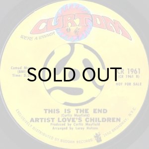 画像2: LOVE'S CHILDREN / SOUL IS LOVE b/w THIS IS THE END (45's) (2)