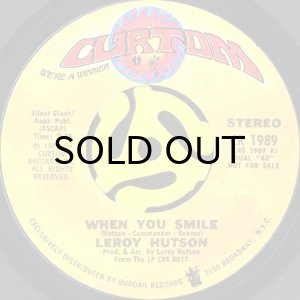 画像2: LEROY HUTSON / WHEN YOU SMILE (45's) (PROMO) (2)