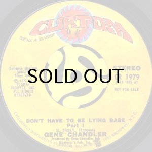 画像2: GENE CHANDLER / DON'T HAVE TO BE LYING BABE (45's) (PROMO) (2)