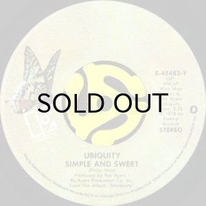 画像2: UBIQUITY / MIDNIGHT AFTER DARK b/w SIMPLE AND SWEET (45's) (2)
