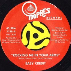 画像1: EASY CREDIT / ROCKING ME IN YOUR ARMS (45's) (1)