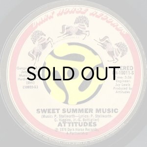 画像1: ATTITUDES / SWEET SUMMER MUSIC b/w IF WE WANT TO (45's) (1)