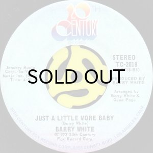 画像2: BARRY WHITE / I'M GONNA LOVE YOU JUST A LITTLE MORE BABY (45's) (VINYL PRESS) (2)