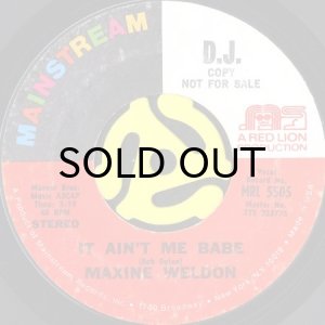 画像1: MAXINE WELDON / IT AIN'T ME BABE b/w LIKE A ROLLING STONE (45's) (1)