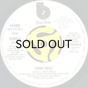 画像1: DONALD BYRD / THINK TWICE (45's) (WHITE PROMO) (1)