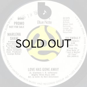 画像1: MARLENA SHAW / LOVE HAS GONE AWAY (45's) (WHITE PROMO) (1)