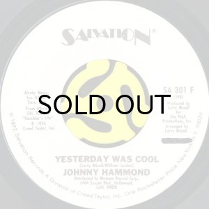 画像2: JOHNNY HAMMOND / YESTERDAY WAS COOL (45's) (WHITE PROMO) (2)