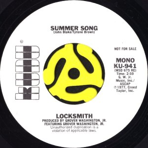 画像1: LOCKSMITH / SUMMER SONG (45's) (WHITE PROMO) (1)