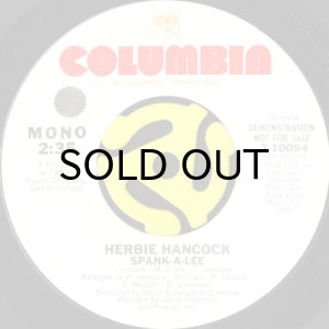 画像1: HERBIE HANCOCK / SPANK-A-LEE (45's) (WHITE PROMO) (1)