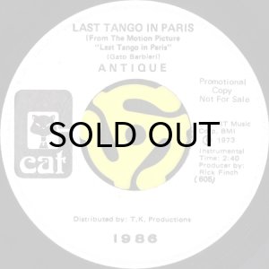 画像2: ANTIQUE / LAST TANGO IN PARIS (45's) (WHITE PROMO) (2)
