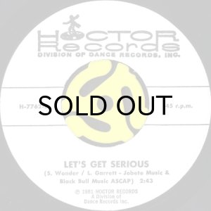 画像2: HOCTOR BAND / PAPA WAS A ROLLING STONE b/w LET'S GET SERIOUS (45's) (2)