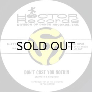 画像2: HOCTOR BAND / DANCE WITH ME b/w DON'T COST YOU NOTHIN (45's) (2)