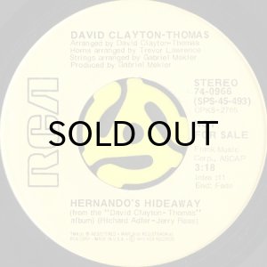 画像2: DAVID CLAYTON-THOMAS / HERNANDO'S HIDEAWAY (45's) (PROMO) (2)