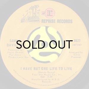 画像1: SAMMY DAVIS, JR. / I HAVE BUT ONE LIFE TO LIVE (45's) (VINYL PRESS) (1)