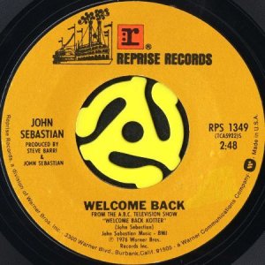 画像1: JOHN SEBASTIAN / WELCOME BACK (45's) (1)