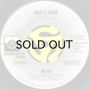 画像2: MUD / SHAKE IT DOWN (45's) (PROMO) (2)