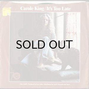 画像1: CAROLE KING / IT'S TOO LATE b/w I FEEL THE EARTH MOVE (45's) (PICTURE SLEEVE) (1)