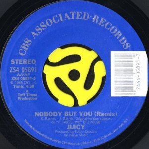 画像3: JUICY / NOBODY BUT YOU (REMIX) b/w SLOW DANCING (45's) (PICTURE SLEEVE) (3)