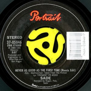 画像3: SADE / NEVER AS GOOD AS THE FIRST TIME (45's) (PICTURE SLEEVE) (3)