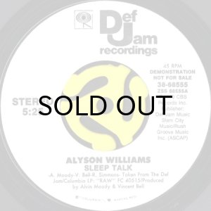 画像1: ALYSON WILLIAMS / SLEEP TALK (45's) (WHITE PROMO) (1)