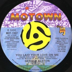 画像2: GERALD ALSTON / YOU LAID YOUR LOVE ON ME (45's) (2)