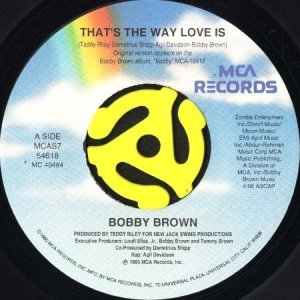 画像1: BOBBY BROWN / THAT'S THE WAY LOVE IS (45's) (1)