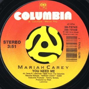 画像1: MARIAH CAREY / YOU NEED ME (45's) (1)