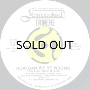 画像2: TRINERE / HOW CAN WE BE WRONG (45's) (WHITE PROMO) (2)