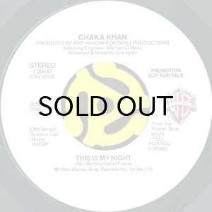 画像3: CHAKA KHAN / THIS IS MY NIGHT (45's) (PICTURE SLEEVE) (3)