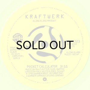 画像3: KRAFTWERK / POCKET CALCULATOR b/w DENTAKU (45's) (FLUORESCENT YELLOW VINYL) (3)