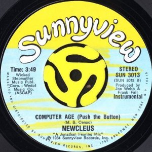画像2: NEWCLEUS / COMPUTER AGE (PUSH THE BUTTON) (45's) (2)