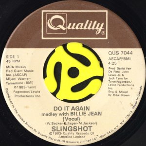 画像1: SLINGSHOT / DO IT AGAIN MEDLEY WITH BILLIE JEAN (45's) (1)