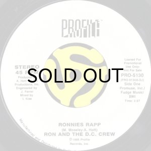 画像2: RON AND THE D.C. CREW / RONNIES RAPP (45's) (WHITE PROMO) (2)