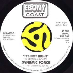 画像2: DYNAMIC FORCE / IT'S NOT RIGHT (45's) (2)
