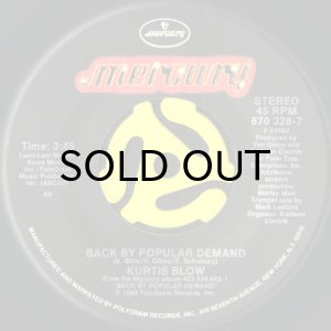 画像3: KURTIS BLOW / BACK BY POPULAR DEMAND (45's) (PICTURE SLEEVE) (3)