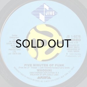 画像1: WHODINI / FIVE MINUTES OF FUNK b/w FRIENDS (45's) (1)