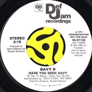 画像2: DAVY D / HAVE YOU SEEN DAVY (45's) (WHITE PROMO) (W/POSTCARD) (2)