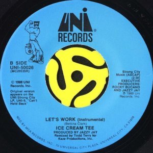 画像2: ICE CREAM TEE / LET'S WORK (45's) (2)