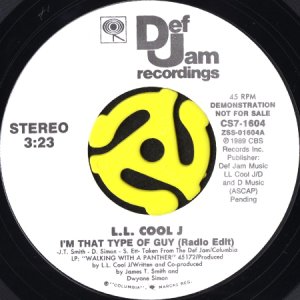 画像1: L.L. COOL J / I'M THAT TYPE OF GUY (45's) (WHITE PROMO) (1)
