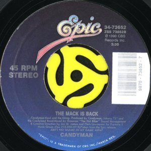 画像2: CANDYMAN / MELT IN YOUR MOUTH b/w THE MACK IS BACK (45's) (2)