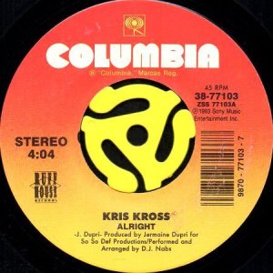 画像1: KRIS KROSS / ALRIGHT b/w D.J. NABS BREAK (45's) (1)