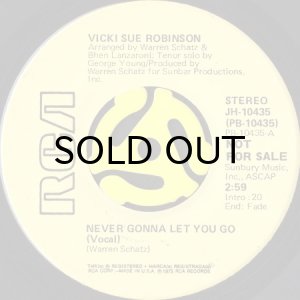 画像2: VICKI SUE ROBINSON / NEVER GONNA LET YOU GO (45's) (PROMO) (2)