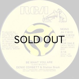 画像1: DENIE CORBETT & STATION BREAK / BE WHAT YOU ARE (45's) (PROMO) (1)